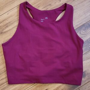 GAP Women's Racerback Crop Tank - Wine